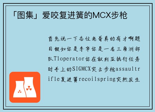 「图集」爱咬复进簧的MCX步枪