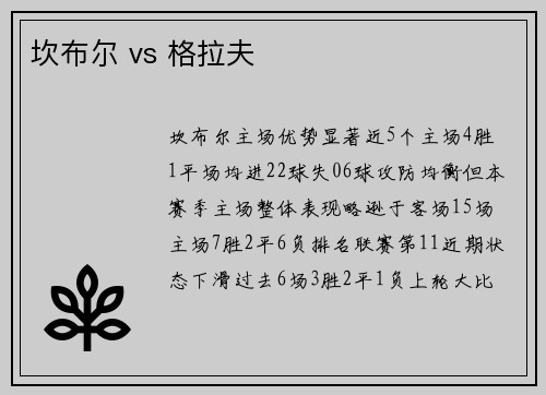 坎布尔 vs 格拉夫